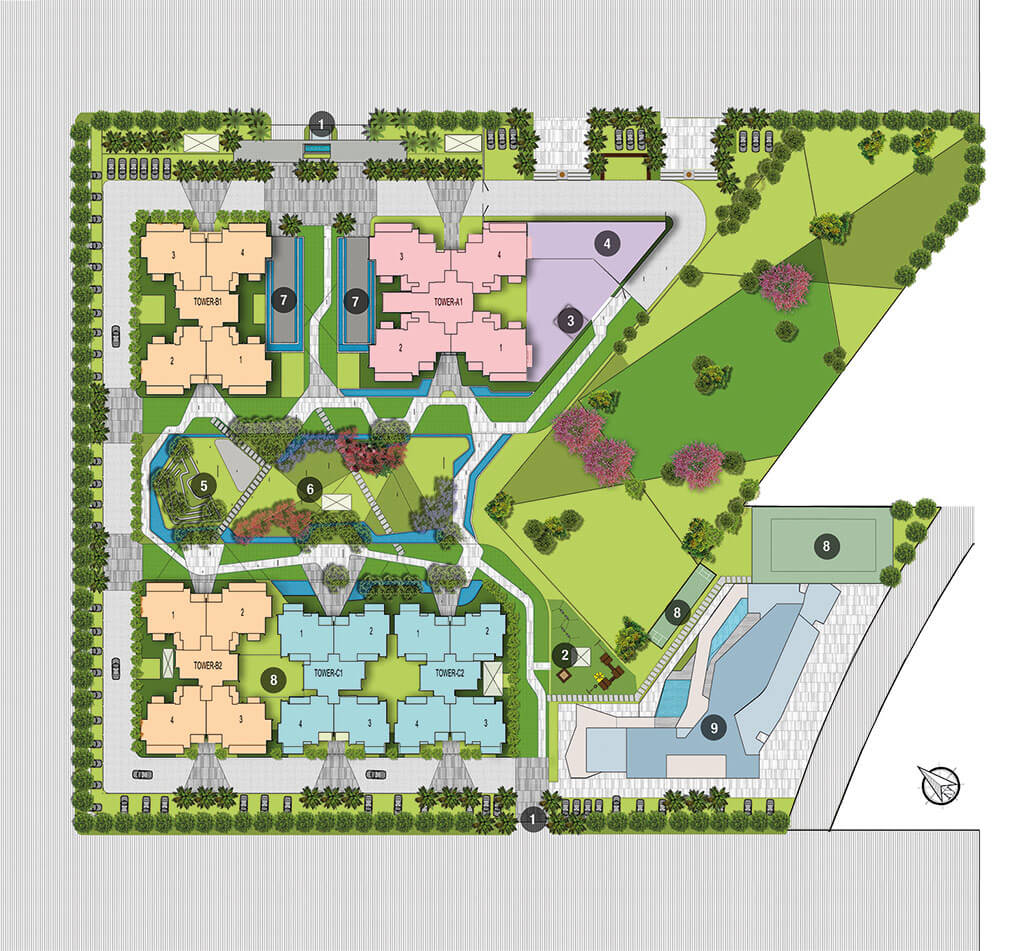 Ivy league of Apartment living Unit Plan Type A